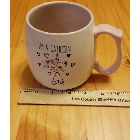 I'm a Caticorn Coffee Tea Mug Meow Cat Kitten Unicorn By Strawberry Street Mugs - Picture 9 of 9